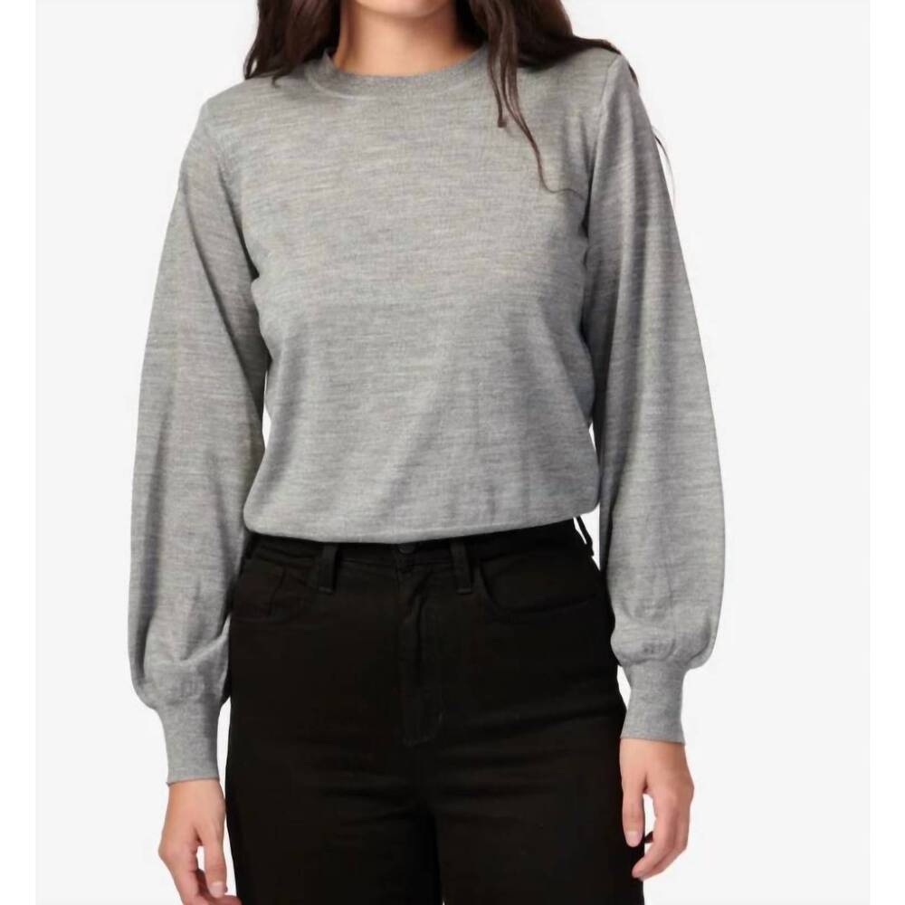 NEW CAMI NYC gama sweater in silver metallic